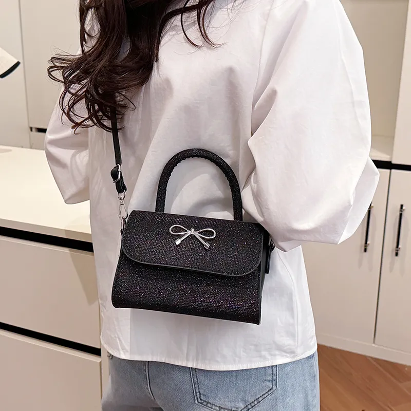 Yalu PU Crossbody Handbag Unisex Black/Pink/Gold/Silver-3