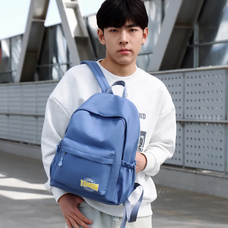Yalu Nylon Backpack Unisex White/Black/Red/Blue-23