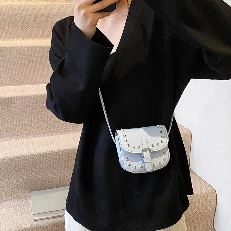 Yalu PU Shoulder Bag Unisex Silver/Pink/Black/Blue/White-19