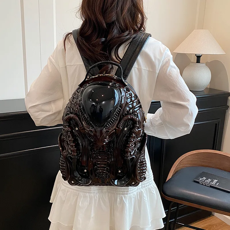 Yalu Oxford Backpack Regular Unisex White/Silver/Black/Burgundy/Gold-22