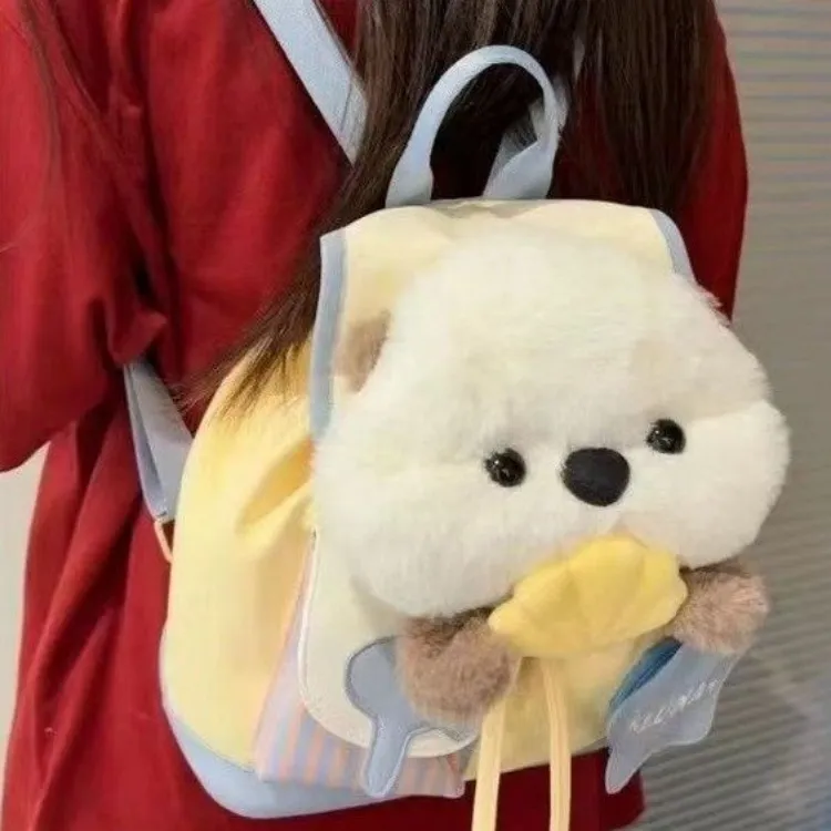 Yalu Cotton Backpack Regular Unisex Yellow-1
