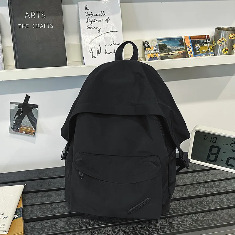 Yalu Nylon Backpack Regular Unisex Black/White/Red/Green-1