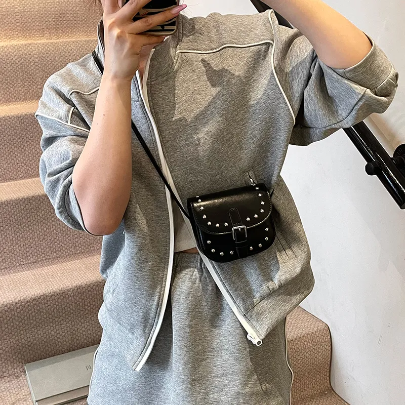 Yalu PU Shoulder Bag Unisex Silver/Pink/Black/Blue/White-15