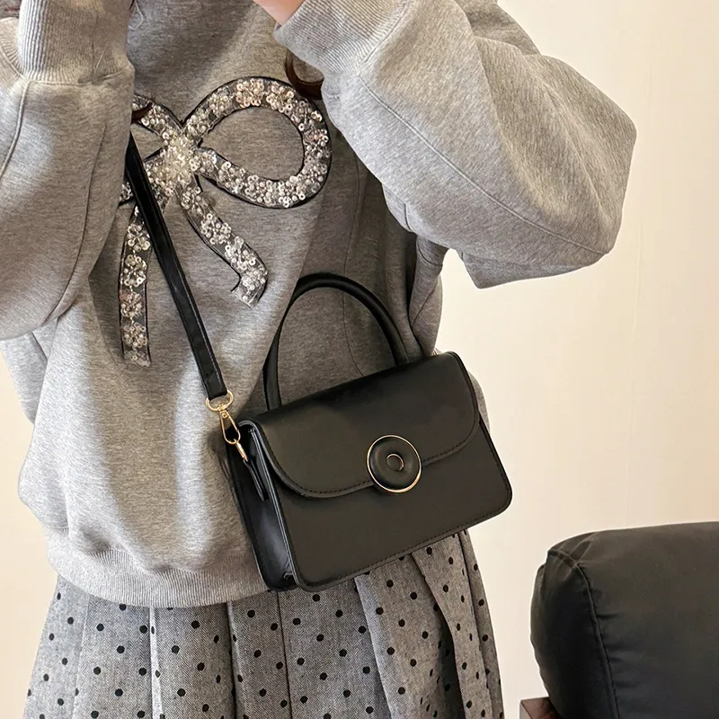 Yalu PU Crossbody One Shoulder Handbag Women's Black/Yellow/White/Pink-3
