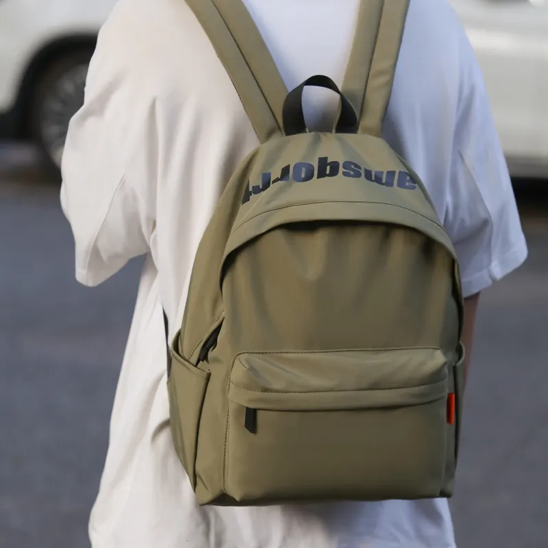 Yalu Nylon Backpack Unisex Ivory/Black/Burgundy/Light Brown/Green-15