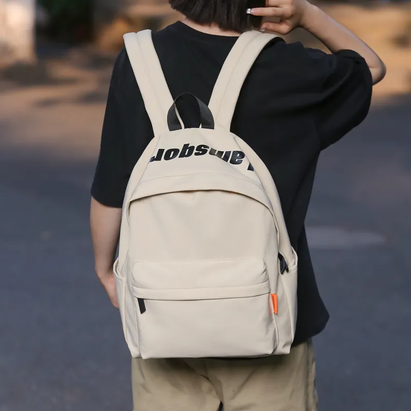 Yalu Nylon Backpack Unisex Ivory/Black/Burgundy/Light Brown/Green-3
