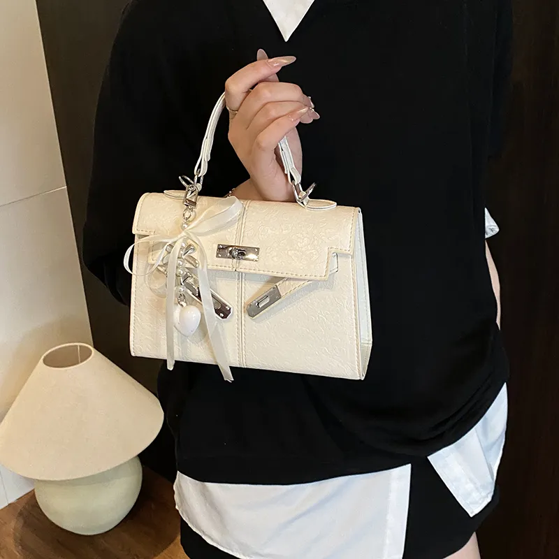 Yalu PU Shoulder Bag, Crossbody Bag, Handbag Unisex White/Black/Purple/Khaki/Blue/Pink-3