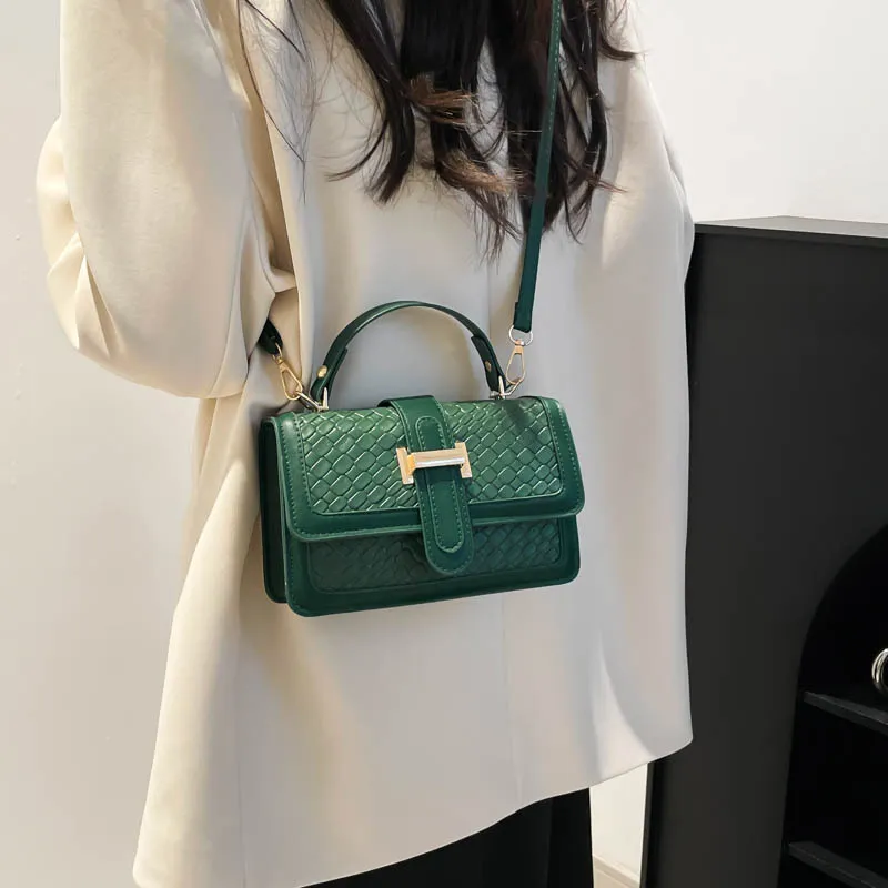 Yalu PU Handbag Unisex White/Black/Red/Green/Brown-23