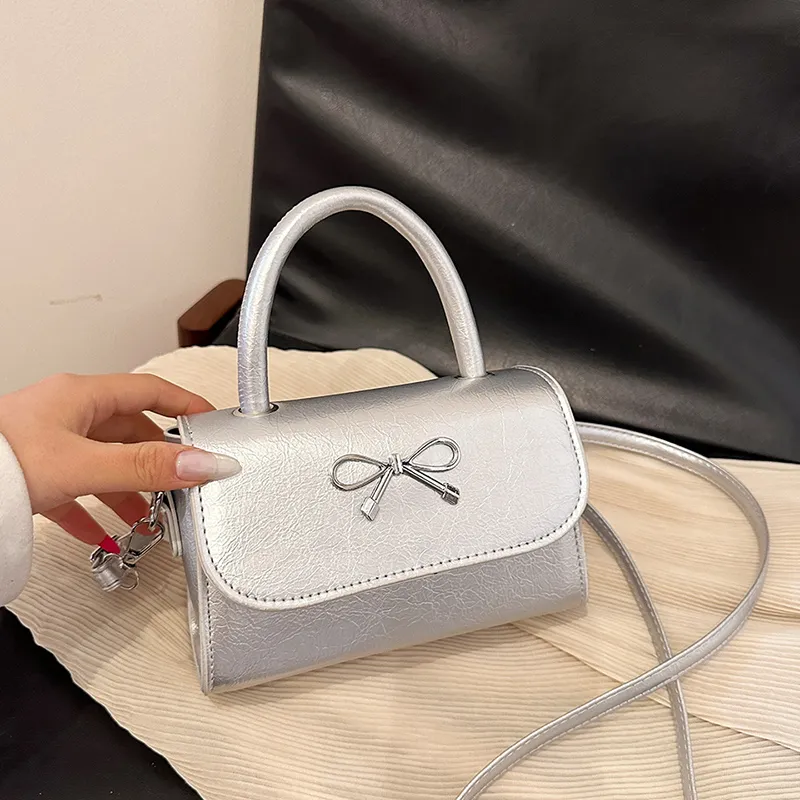 Yalu PU Crossbody Handbag Unisex Black/Red/Silver/Pink-13