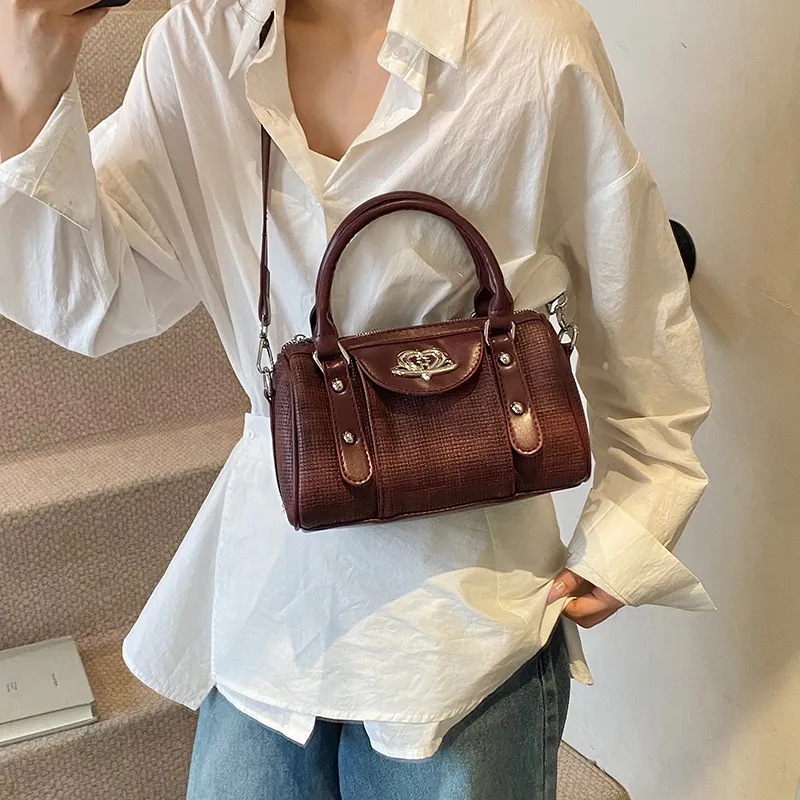 Yalu PU Shoulder Bag, Crossbody Bag, Handbag Regular Women's White/Black/Red/Blue/Pink-13