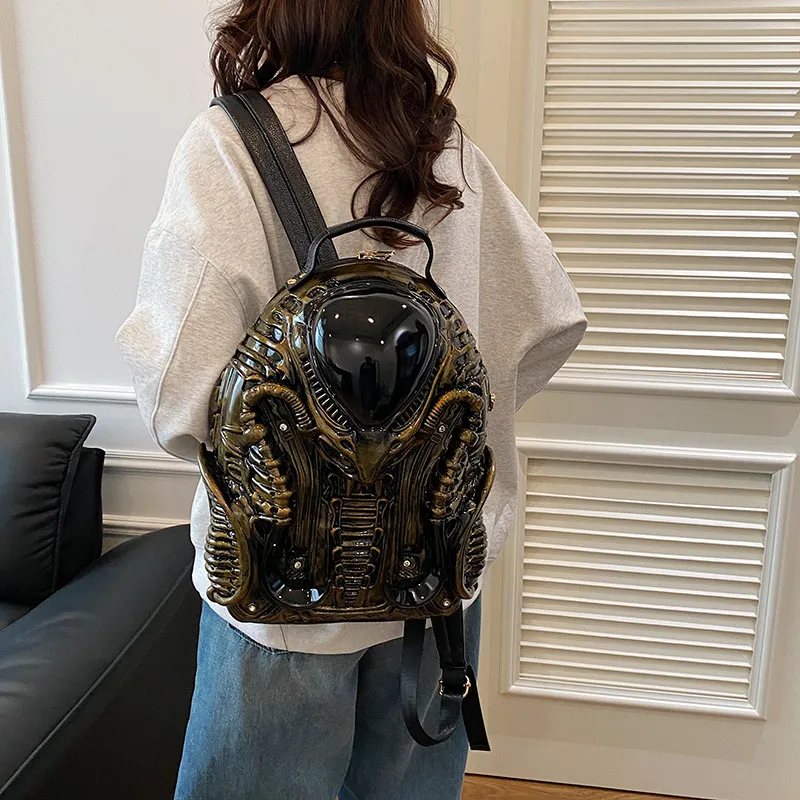Yalu Oxford Backpack Regular Unisex White/Silver/Black/Burgundy/Gold-29