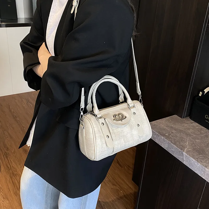 Yalu PU Shoulder Bag, Crossbody Bag, Handbag Regular Women's White/Black/Red/Blue/Pink-3