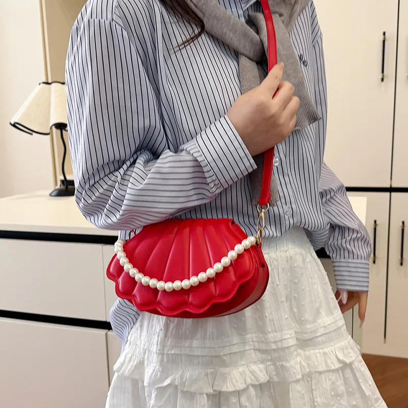 Yalu PU Crossbody Bag, Handbag Unisex Black/Red/White/Pink-5