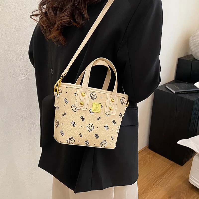 Yalu PU Handbag Women's White/Pink/Black/Brown-2