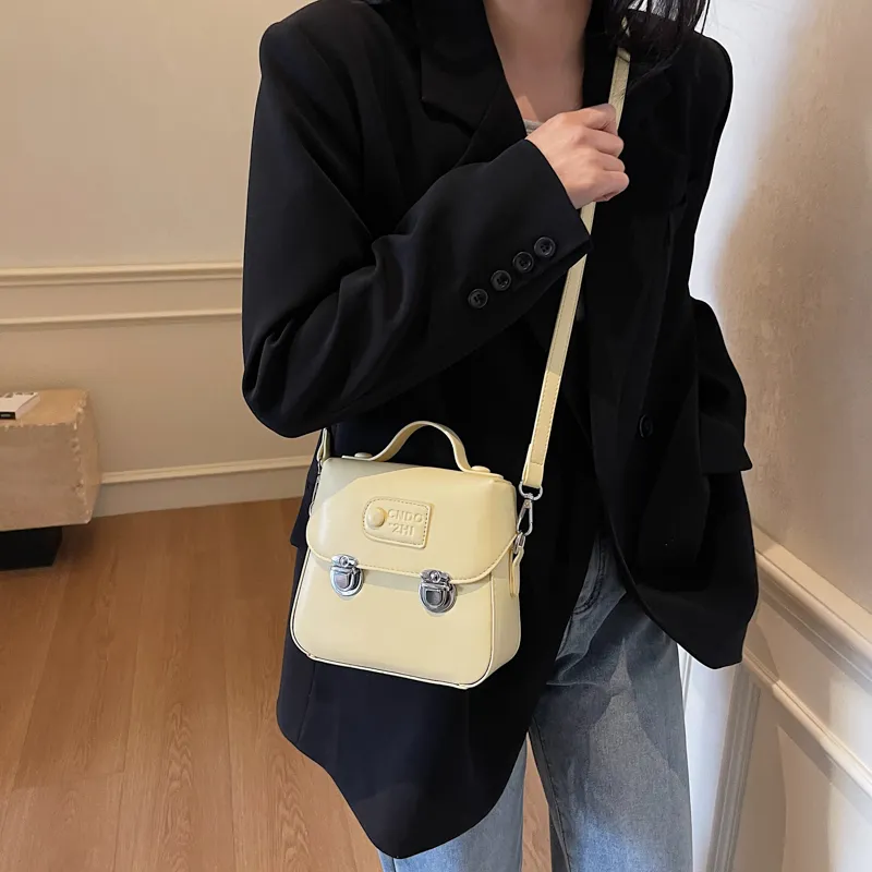 Yalu PU Handbag Unisex White/Silver/Black/Pink/Yellow-24