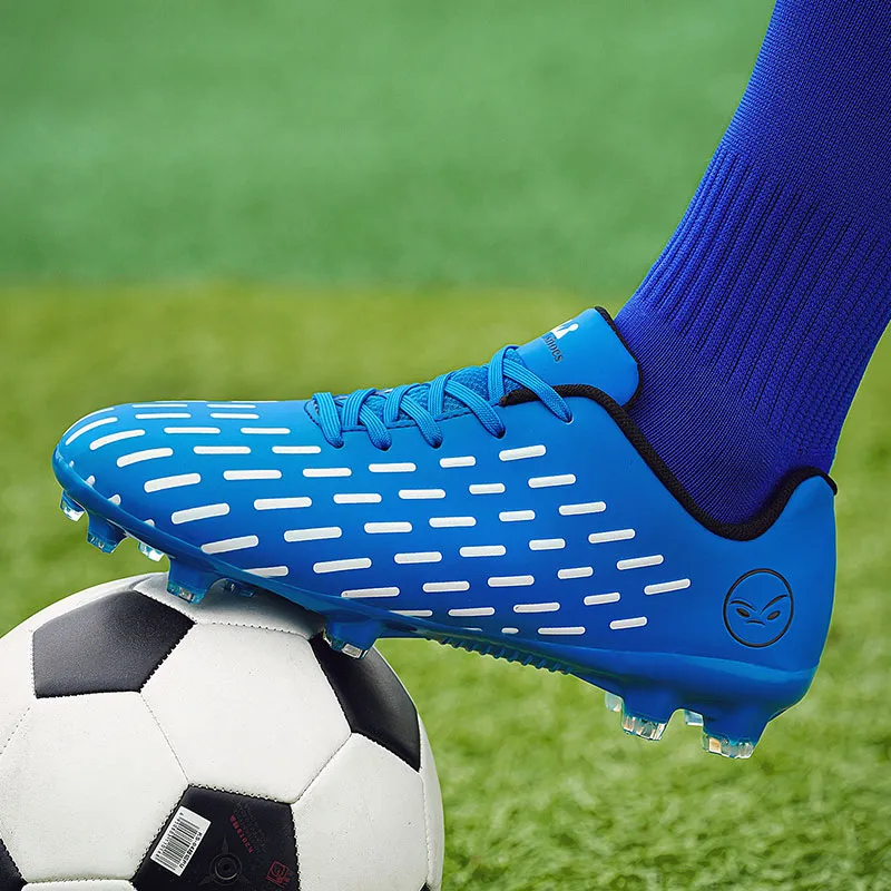 Kuding FG Rubber Long Studs Firm Ground Artificial Ground Slip Resistant Breathable Coverage Soccer Shoes Men's-4