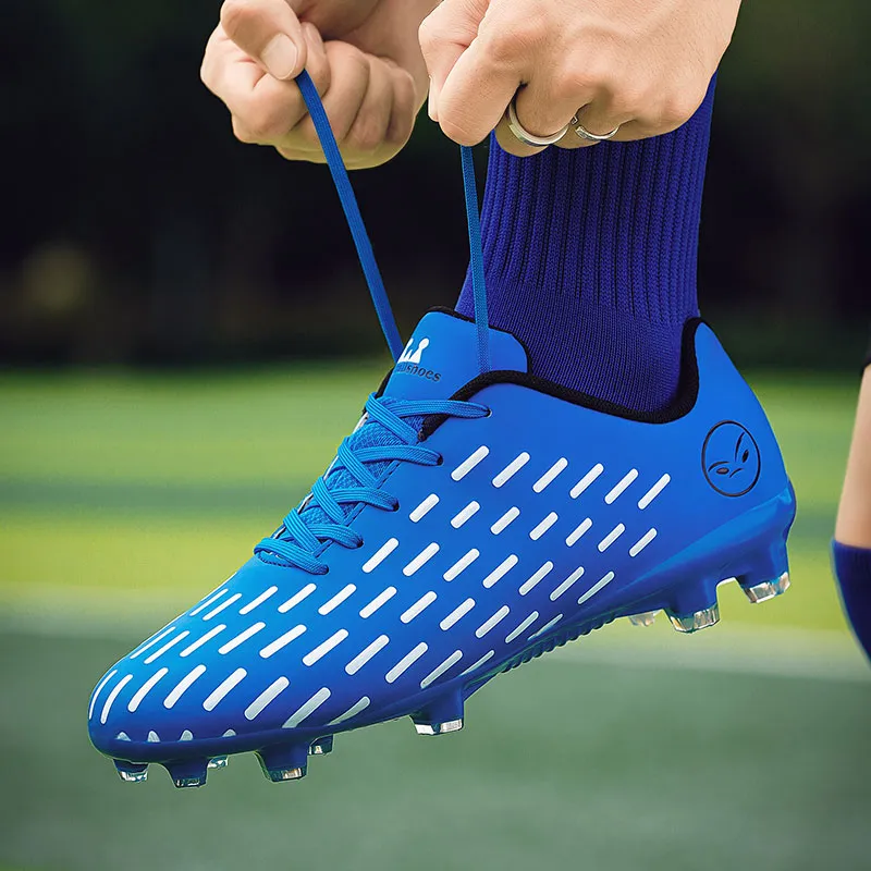 Kuding FG Rubber Long Studs Firm Ground Artificial Ground Slip Resistant Breathable Coverage Soccer Shoes Men's-3