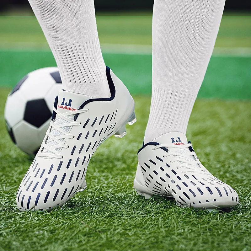 Kuding FG Rubber Long Studs Firm Ground Artificial Ground Slip Resistant Breathable Coverage Soccer Shoes Men's-10