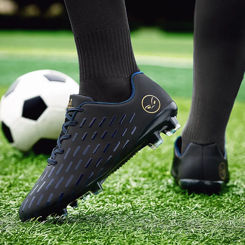 Kuding FG Rubber Long Studs Firm Ground Artificial Ground Slip Resistant Breathable Coverage Soccer Shoes Men's-16