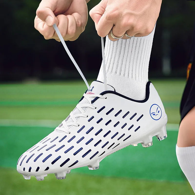 Kuding FG Rubber Long Studs Firm Ground Artificial Ground Slip Resistant Breathable Coverage Soccer Shoes Men's-9