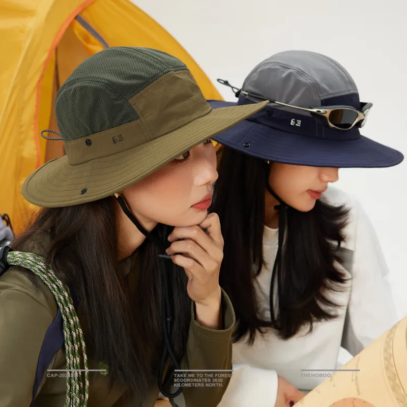 THE HOBOO Cotton Bucket Hats Unisex-1