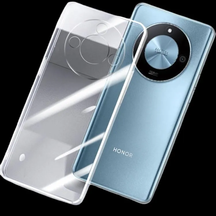 Record Star Silicone Material Transparent Extra Thin Phone Cases Compatible With Honor X50/X30 Minimalist-2