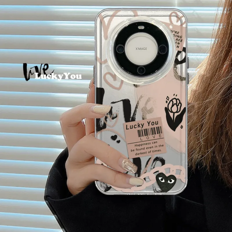 Record Star TPU Material Graffiti Sweet Hot Girl Phone Cases Compatible With Glory 30S Minimalist Artsy Sweet Style-4