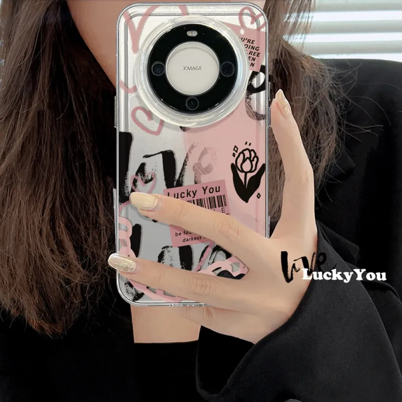 Record Star TPU Material Graffiti Sweet Hot Girl Phone Cases Compatible With Glory 30S Minimalist Artsy Sweet Style-3
