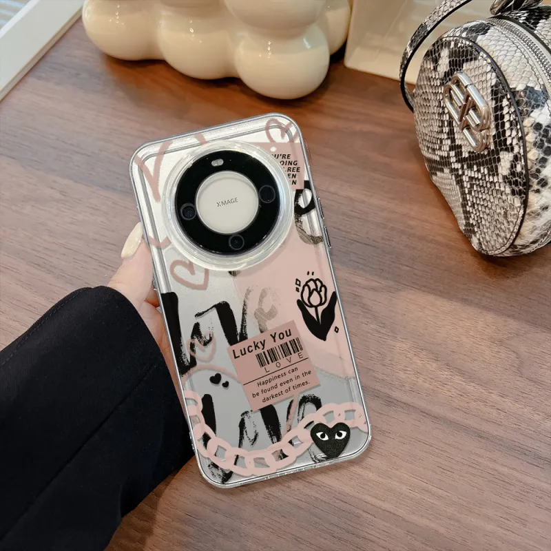 Record Star TPU Material Graffiti Sweet Hot Girl Phone Cases Compatible With Glory 30S Minimalist Artsy Sweet Style-1