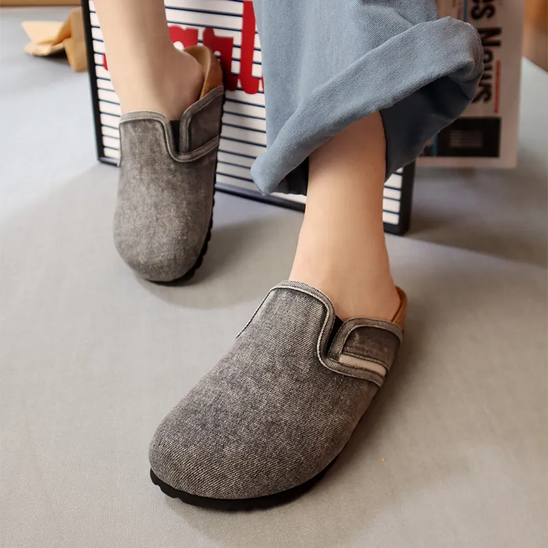 BEFFON Quiet Odor Resistant Abrasion Resistant Slip Resistant Quick Dry Antibacterial Closed Toe Slippers Unisex-12