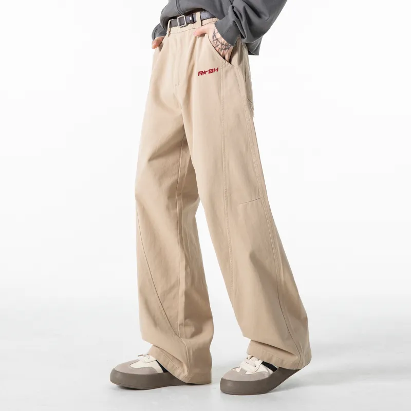 ROBINHOOD Casual Pants Unisex Khaki-4