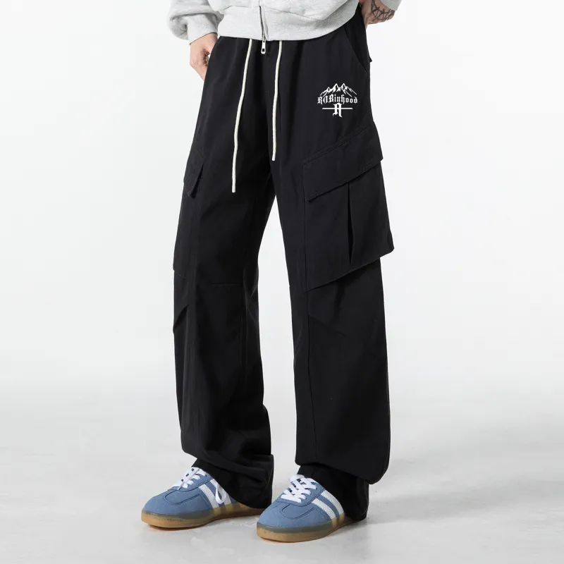 ROBINHOOD Casual Pants Unisex Khaki-15