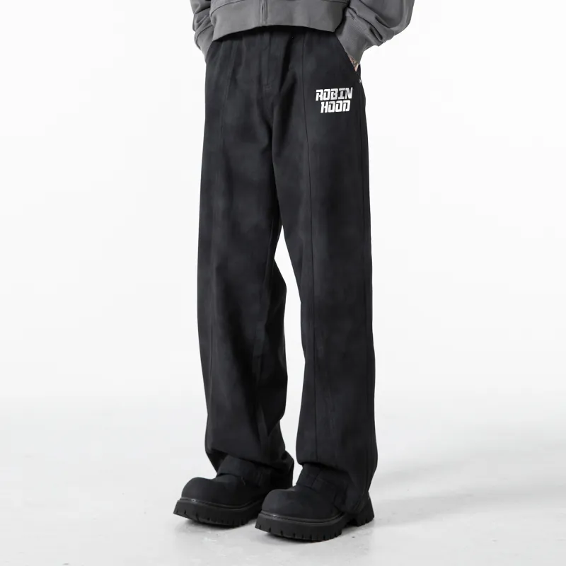 ROBINHOOD Casual Pants Unisex Khaki-14