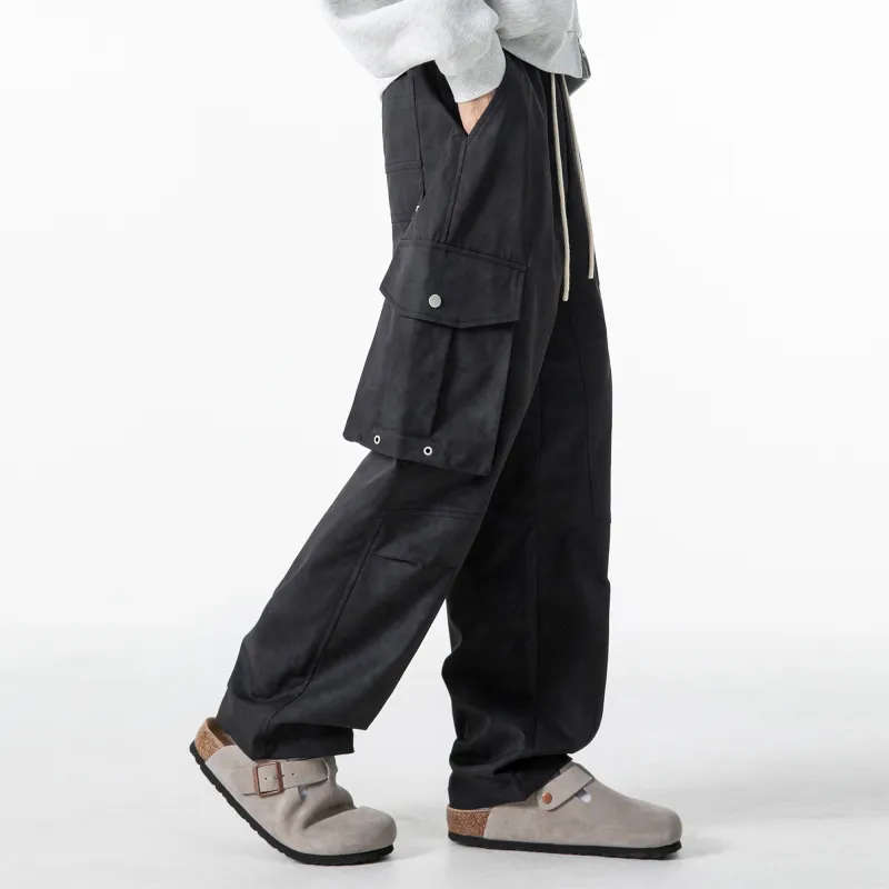 ROBINHOOD Casual Pants Unisex Khaki-10