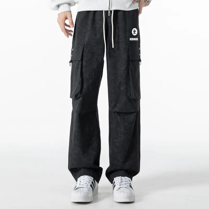 ROBINHOOD Casual Pants Unisex Khaki-13
