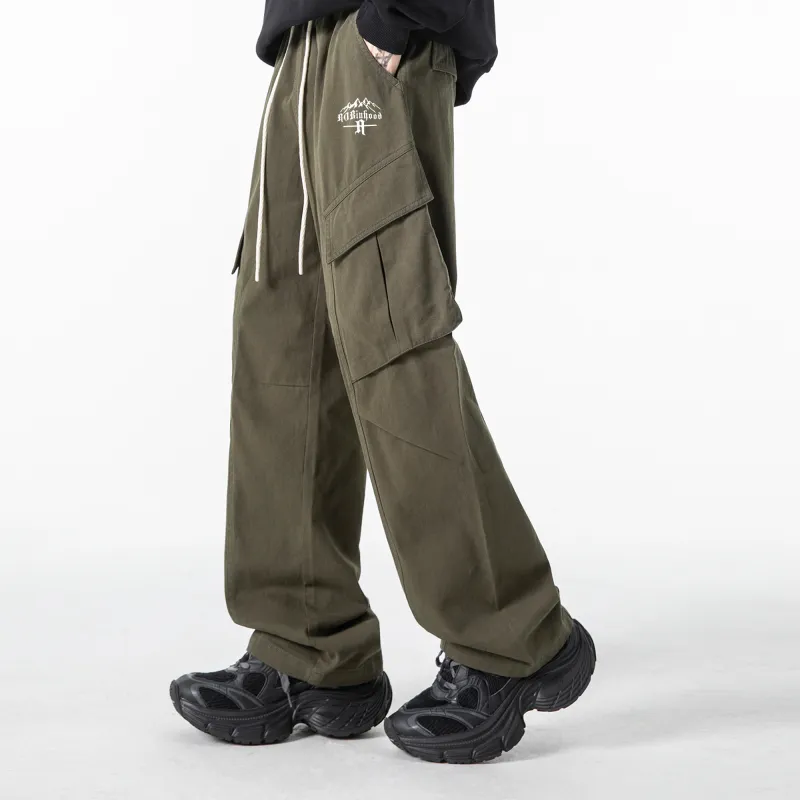 ROBINHOOD Casual Pants Unisex Khaki-11