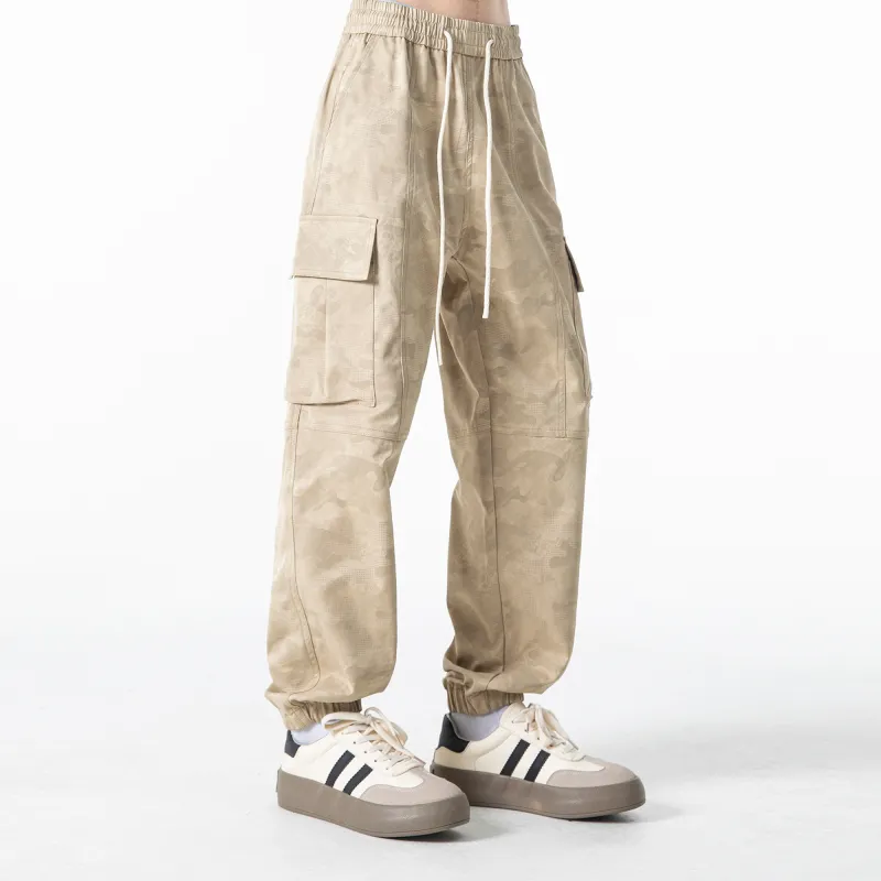 ROBINHOOD Casual Pants Unisex Khaki-5