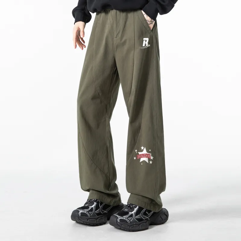 ROBINHOOD Casual Pants Unisex Khaki-9