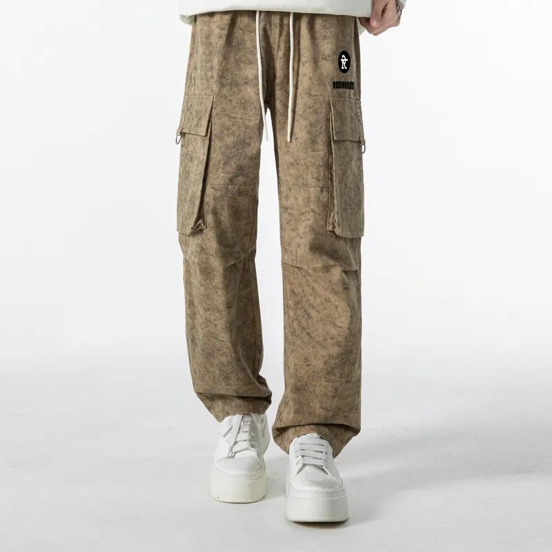 ROBINHOOD Casual Pants Unisex Khaki-3