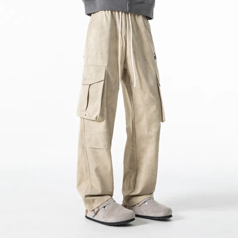 ROBINHOOD Casual Pants Unisex Khaki-5