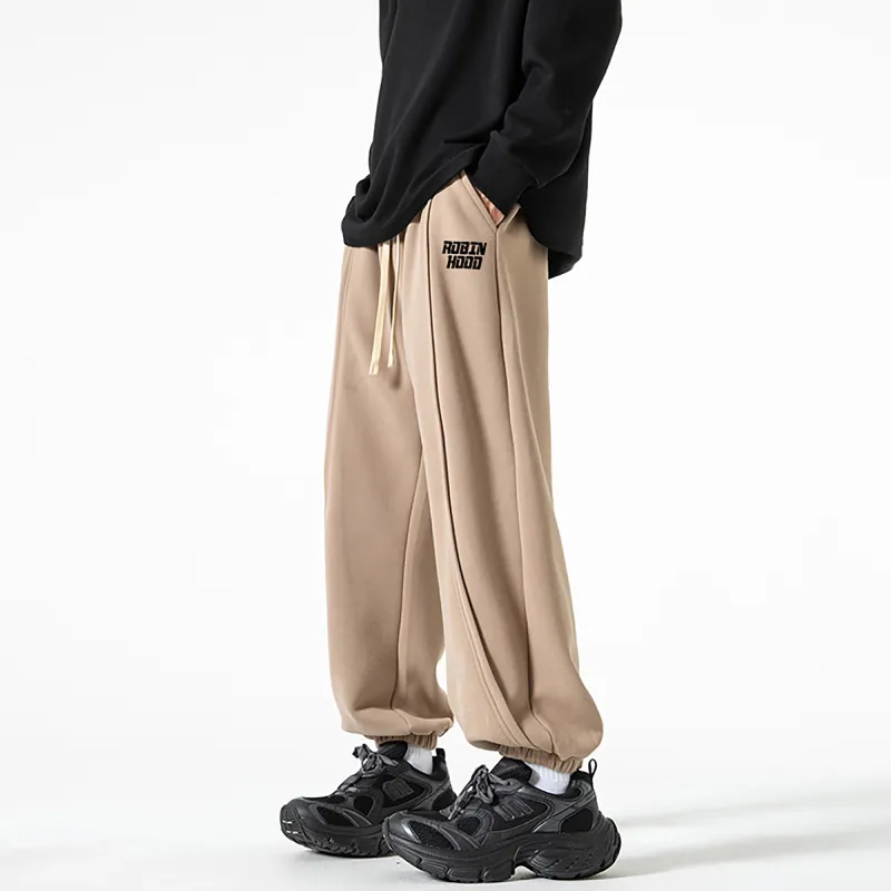 ROBINHOOD Casual Pants Unisex Orange Red-15