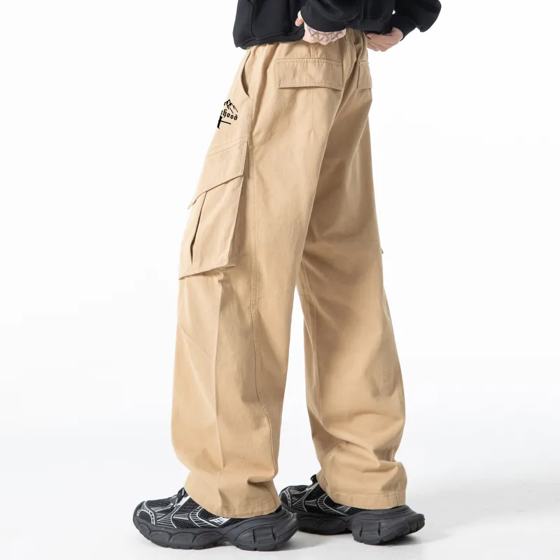 ROBINHOOD Casual Pants Unisex Khaki-5