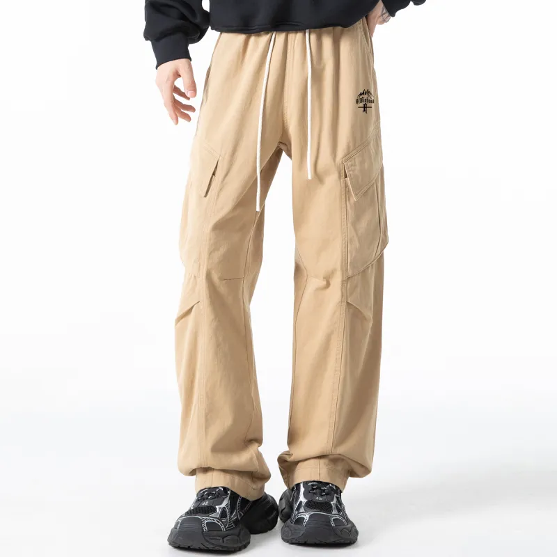 ROBINHOOD Casual Pants Unisex Khaki-2