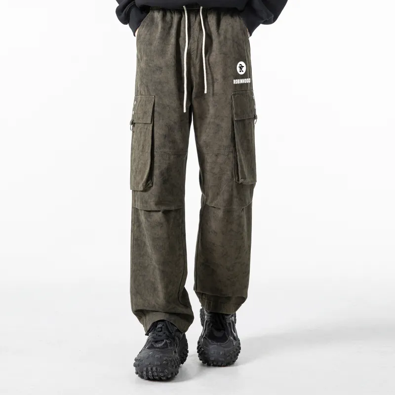 ROBINHOOD Casual Pants Unisex Khaki-8