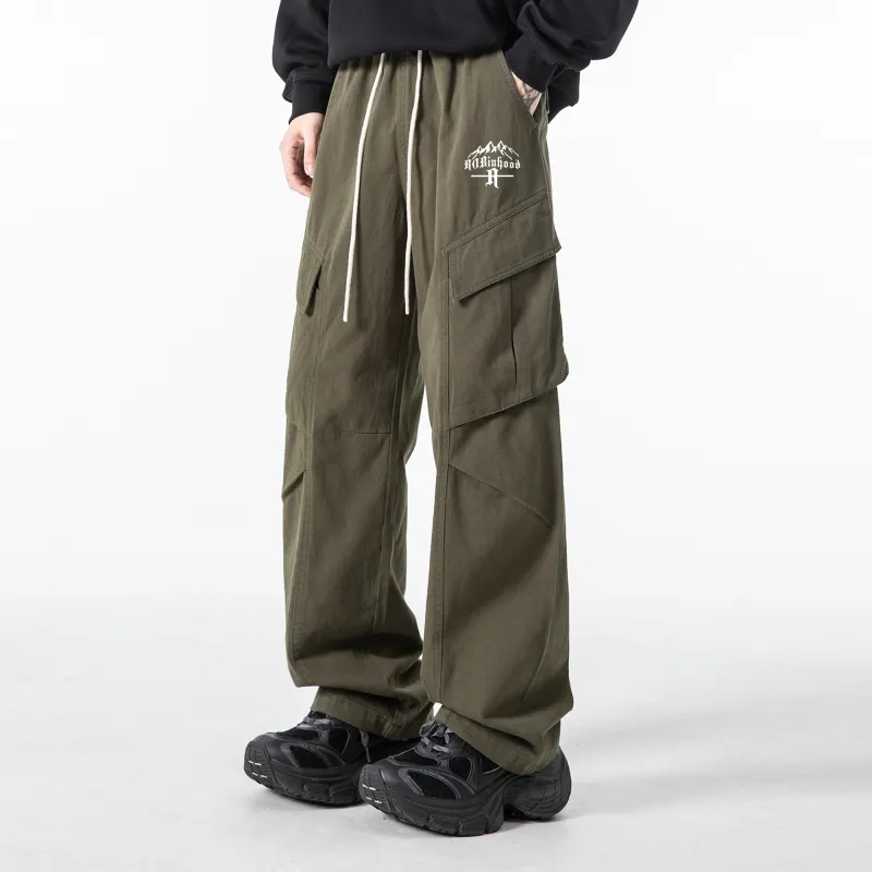 ROBINHOOD Casual Pants Unisex Khaki-10