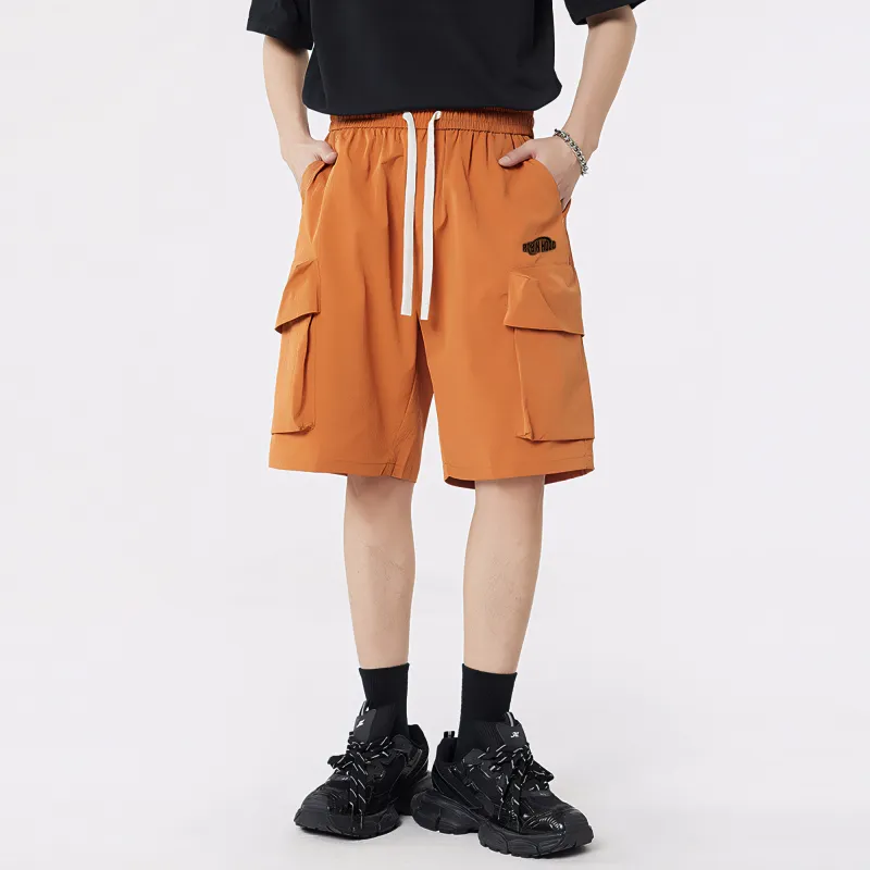 ROBINHOOD Casual Shorts Unisex Orange-4