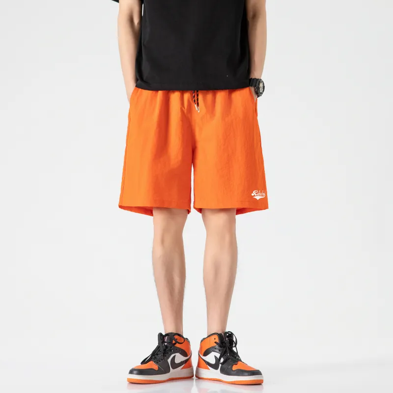ROBINHOOD Casual Shorts Unisex Orange Yellow-2