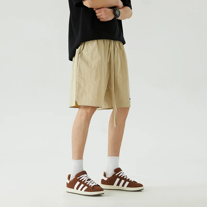 ROBINHOOD Casual Shorts Unisex Khaki-4