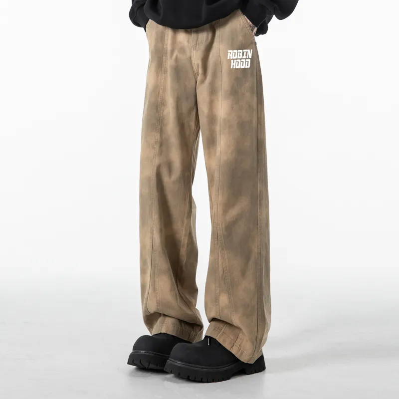 ROBINHOOD Casual Pants Unisex Khaki-2