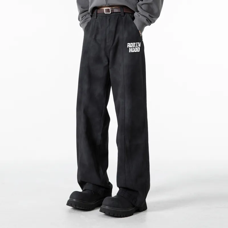 ROBINHOOD Casual Pants Unisex Khaki-15